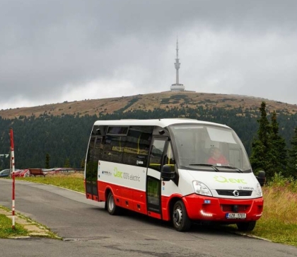 Elektrobus EVC v karosérii Rošero-P byl v září otestován dopravcem Arriva Morava