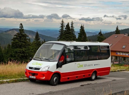 Elektrobus EVC v karosérii Rošero-P byl v září otestován dopravcem Arriva Morava