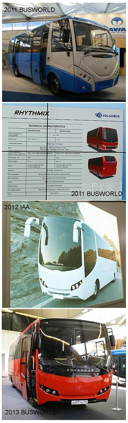 BUSWORLD 2013: Malokapacitní Volgabus Ritmiks  - konečně doopravdy, 