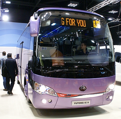 BUSWORLD 2013: Čínští výrobci - Yutong, KingLong, Ebusco (Yintong), BYD, Ankai