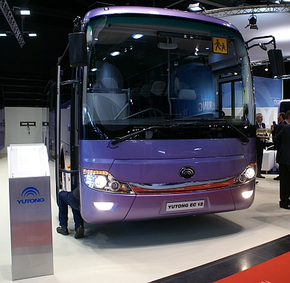 BUSWORLD 2013: Čínští výrobci - Yutong, KingLong, Ebusco (Yintong), BYD, Ankai