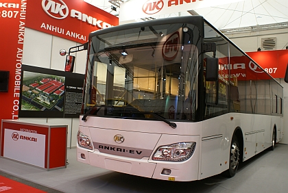 BUSWORLD 2013: Čínští výrobci - Yutong, KingLong, Ebusco (Yintong), BYD, Ankai