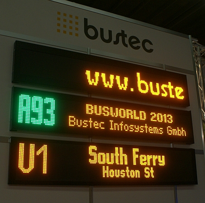 BUSWORLD 2013: Expozice s českou a slovenskou účastí: POS, Bustec, Buzola 