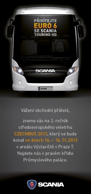 CZECHBUS 2013: Pozvánka společnosti Scania