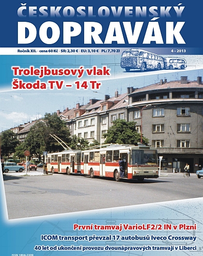Vyšlo 4. číslo časopisu ČESKOSLOVENSKÝ DOPRAVÁK 2013