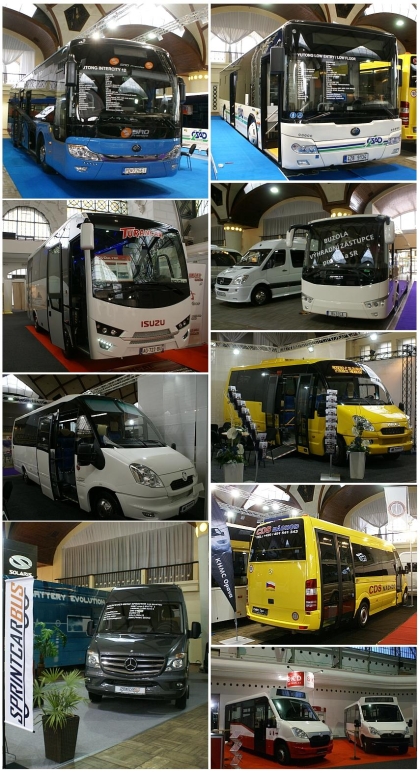 CZECHBUS 2013 - z prvního dne: Fotomozaika autobusů v interiéru