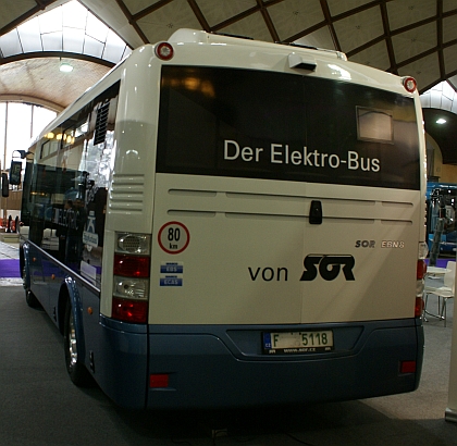CZECHBUS 2013: Novinky SOR Libchavy - elektrobus SOR EBN, SOR C 10,5 EURO 6, 