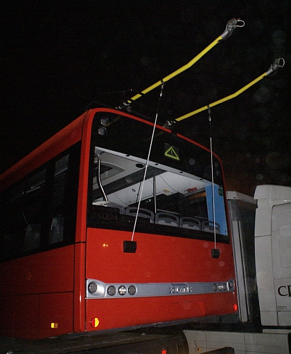 Trolejbus Škoda 27 Tr Solaris pro České Budějovice v Plzni na Bručné