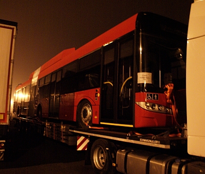 Trolejbus  Škoda 27 Tr Solaris pro České Budějovice  v Plzni na Bručné