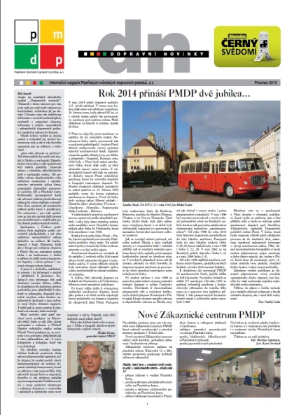 Dopravní novinky, informační magazín PMDP: V roce 2014 dvě jubilea