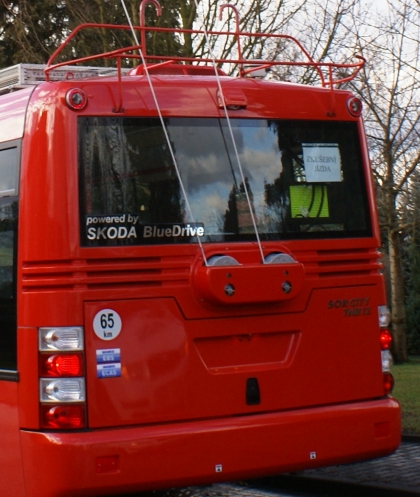 Škoda 30 a 31 Tr SOR pro Bratislavu v ulicích Plzně