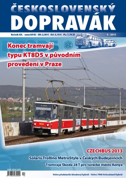 Vyšlo 5. číslo časopisu ČESKOSLOVENSKÝ DOPRAVÁK 2013