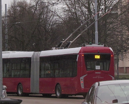 Aktuálně z Plzně: Třetí vyrobený trolejbus  Ikarus-Škoda Tr187.2 