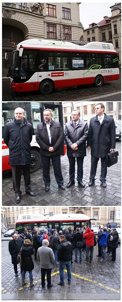 Vídeňský elektrobus na návštěvě v Praze