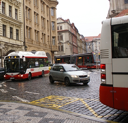 Vídeňský elektrobus na návštěvě v Praze
