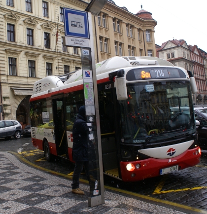 Vídeňský elektrobus na návštěvě v Praze