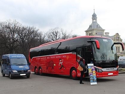 Autobusová pohlednice z veletrhu Holiday World 2014 v Praze