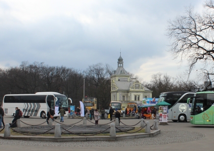 Autobusová pohlednice z veletrhu Holiday World 2014 v Praze