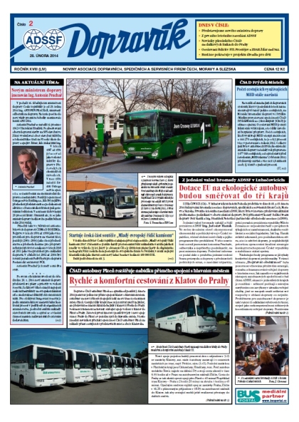Vyšel Dopravák 2/2014, noviny ADSSF