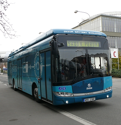 Elektrobus Škoda PERUN se po veletrhu Czechbus 2013 v Praze představil