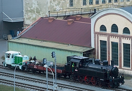 Parní lokomotiva Všudybylka vyrobená v roce 1938 ve Škodovce nově v Techmanii