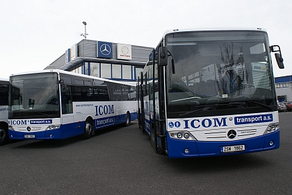 12 autobusů Mercedes-Benz  Intouro Euro VI  s podporou ROP Střední Čechy 