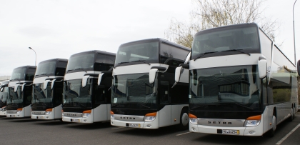 Prvních pět z devíti autokarů pro SA: Doubledeckery Setra S 431 DT EURO 6 