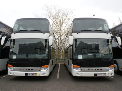 Prvních pět z devíti autokarů pro SA: Doubledeckery Setra S 431 DT EURO 6 