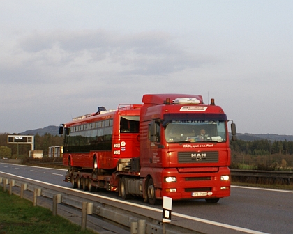 Závoz trolejbusové karosérie SOR s variantou s dieselagregátem  pro Bratislavu