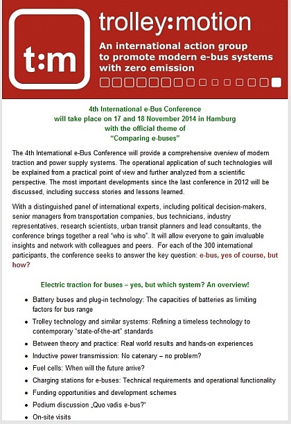 trolley:motion: 4. Mezinárodní konference e-Bus s tématem: Srovnávání e-busů