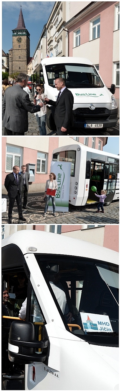 Malokapacitní autobus SKD Stratos LE 37 pro MHD v Jičíně
