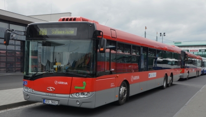 Autobusy Solaris Urbino 15 LF u dopravce Arriva Morava