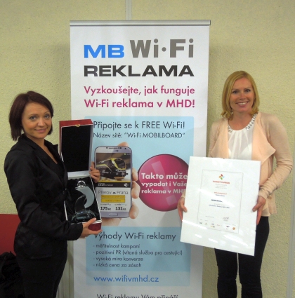 Wi-fi v MHD má první cenu z Duhového paprsku na veletrhu Reklama&Polygraf