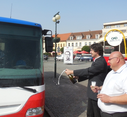 23.5.2014 proběhlo slavnostní předání  autobusu SOR CN 9,5 v Nymburce