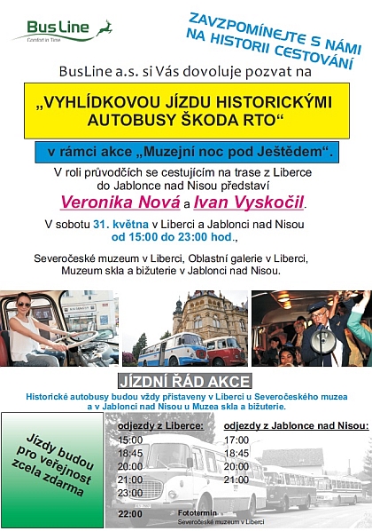 BusLine pořádá vyhlídkové jízdy historickými autobusy