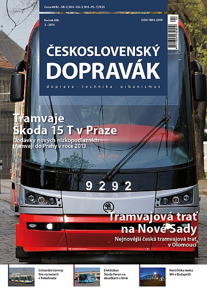 Vyšlo 2.  číslo časopisu ČESKOSLOVENSKÝ DOPRAVÁK 2014