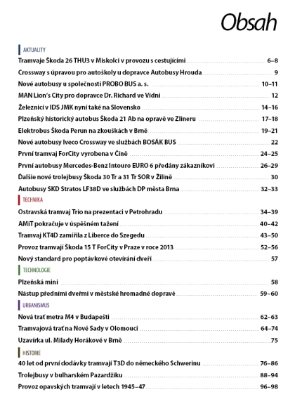 Vyšlo 2.  číslo časopisu ČESKOSLOVENSKÝ DOPRAVÁK 2014