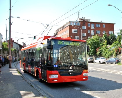 České trolejbusy Škoda 30 Tr ve slovenské metropoli Bratislavě vyrazily do ulic