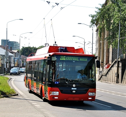 České trolejbusy Škoda 30 Tr ve slovenské metropoli Bratislavě vyrazily do ulic