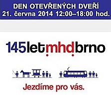145 let MHD Brno: Den otevřených dveří, přehlídka a jízdy historických vozidel 