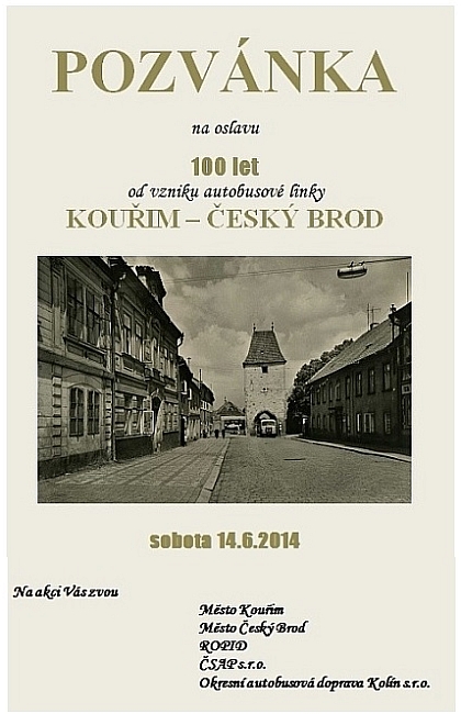 Připomenutí jubilea na lince Kouřim - Český Brod proběhne 14.6.2014