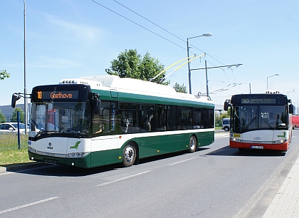 Z  plzeňského polygonu: Trolejbus Škoda 26 Tr  Solaris Stara Zagora No.1 