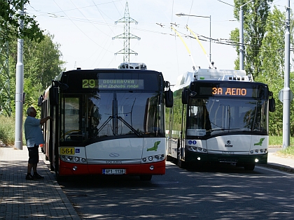 Z  plzeňského polygonu: Trolejbus Škoda 26 Tr  Solaris Stara Zagora No.1 