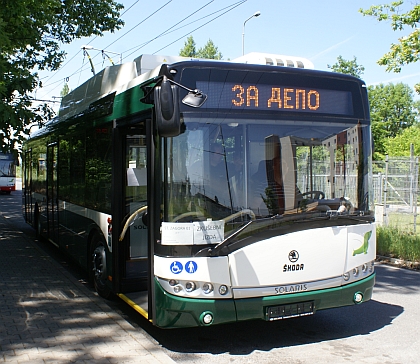 Z  plzeňského polygonu: Trolejbus Škoda 26 Tr  Solaris Stara Zagora No.1 