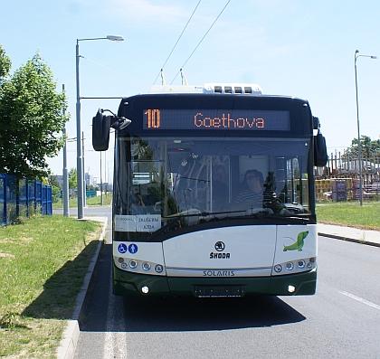 Z  plzeňského polygonu: Trolejbus Škoda 26 Tr  Solaris Stara Zagora No.1 