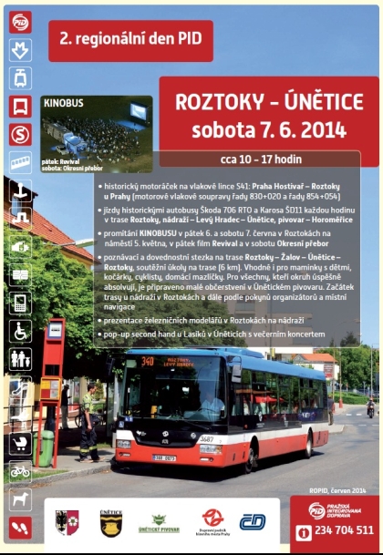 Obrazem ze Dne PID v Roztokách 7.6.2014 a první záběry designu Kinobusu