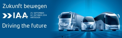 Commercial Vehicles: Driving the Future. Motto veletrhu IAA 2014 v Hannoveru