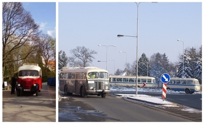 Krásné zastávky na novém terminálu v Poděbradech: Také historické autobusy