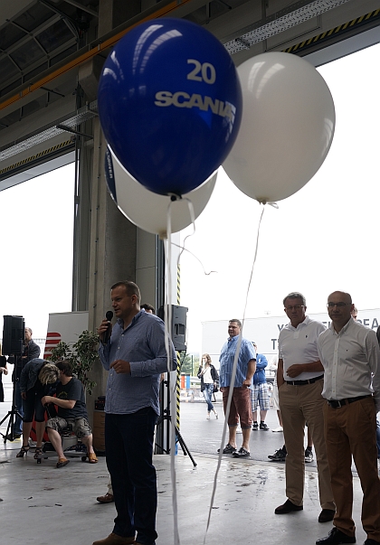 Ze slavnostního otevření servisního střediska Scania v Jihlavě