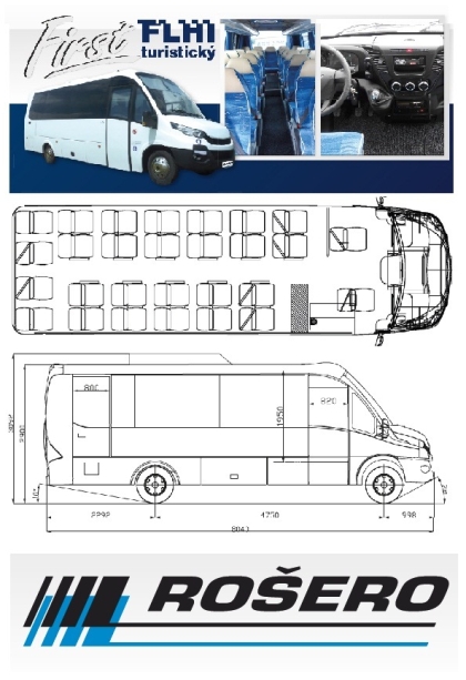 Rošero-P představuje faceliftovaný malokapacitní autobus  First FLHI EURO 6